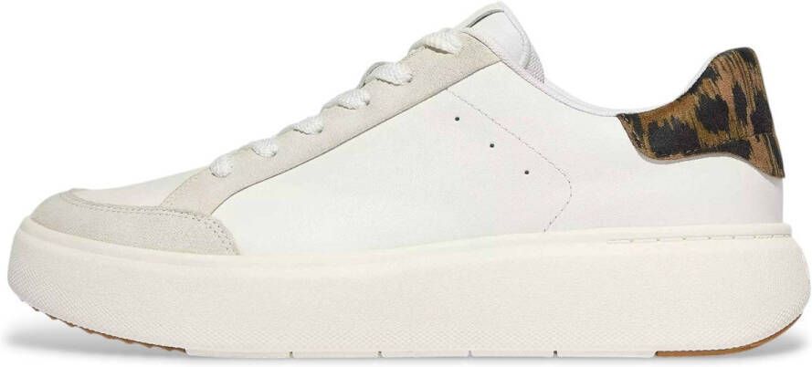 FitFlop Rtg Leopard Backtab Leather Schoenen Wit Vrouw