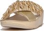 FitFlop Rumba Beaded Metallic Cross Slides GOUD - Thumbnail 5