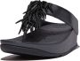 FitFlop Rumba Beaded Metallic Toe-Post Sandals BLAUW - Thumbnail 2