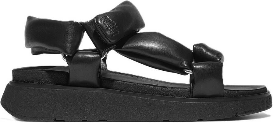 FitFlop Gen-FF Soft-Leather Back-Strap Sandals ZWART