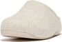 FitFlop Shuv Cushy Vilten Clogs Pantoffels Sloffen WIT - Thumbnail 2