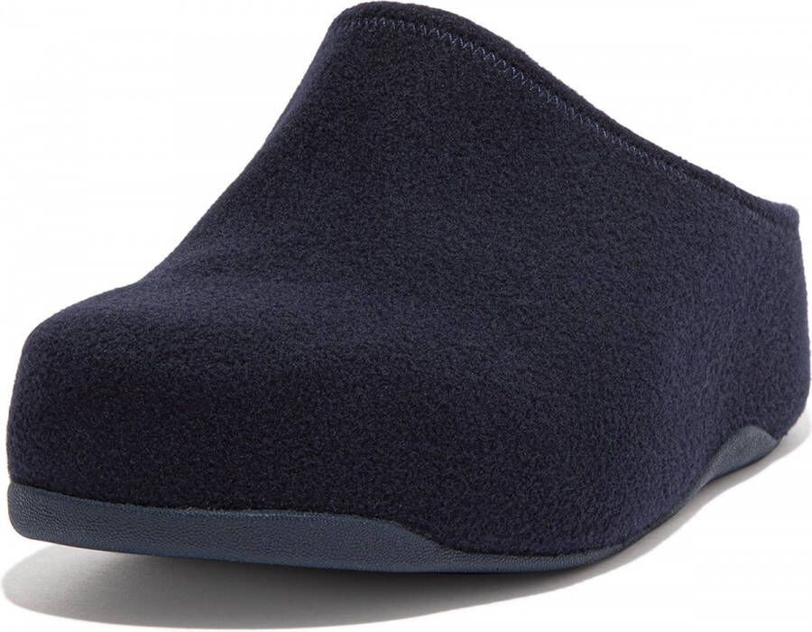 FitFlop Shuv pantoffels sloffen donkerblauw comfortabel Microwobbleboard-zool technologie BLAUW