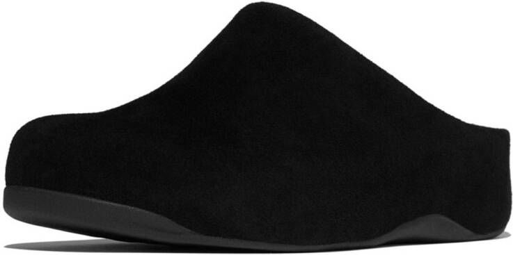 FitFlop Shuv Suede Clogs ZWART