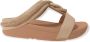 FitFlop Slipper Fino Crystal Cord Stone Beige Leer - Thumbnail 5