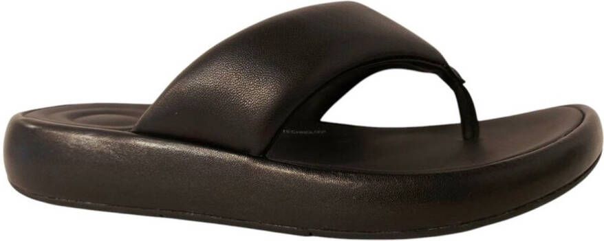FitFlop Slipper Iqushion D-Luxe Padded Zwart