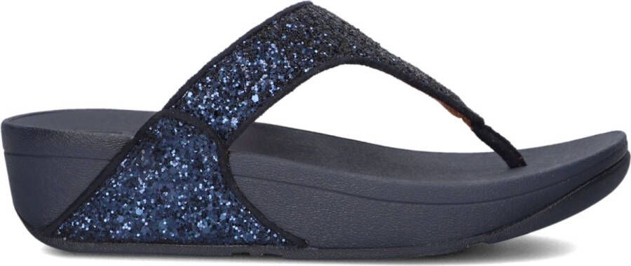 FITFLOP Teenslippers Dames Lulu Glitter Toe-post Maat: 42 Materiaal: Leer Kleur: Blauw - Foto 8
