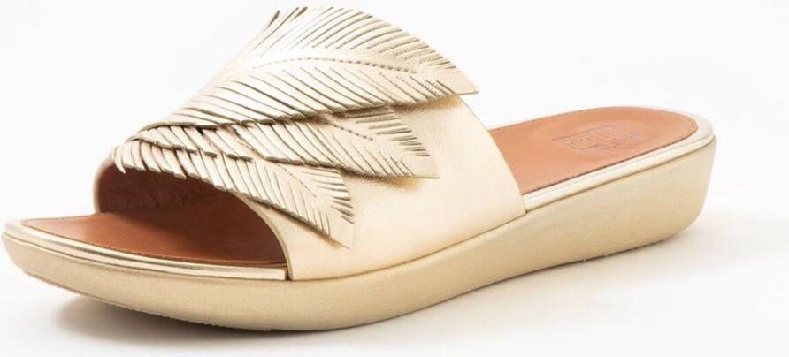FitFlop ™ Sola Feather Slides Platino