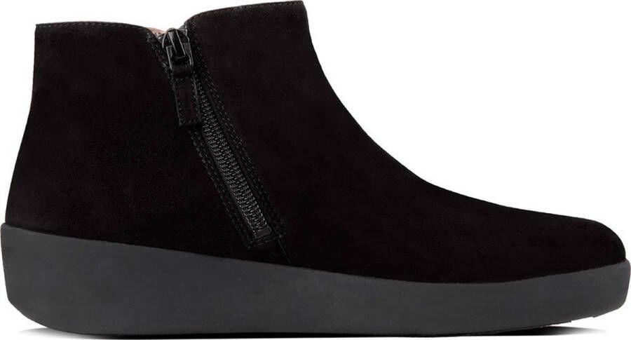 FitFlop Enkellaarsjes Zwart Suede 189217