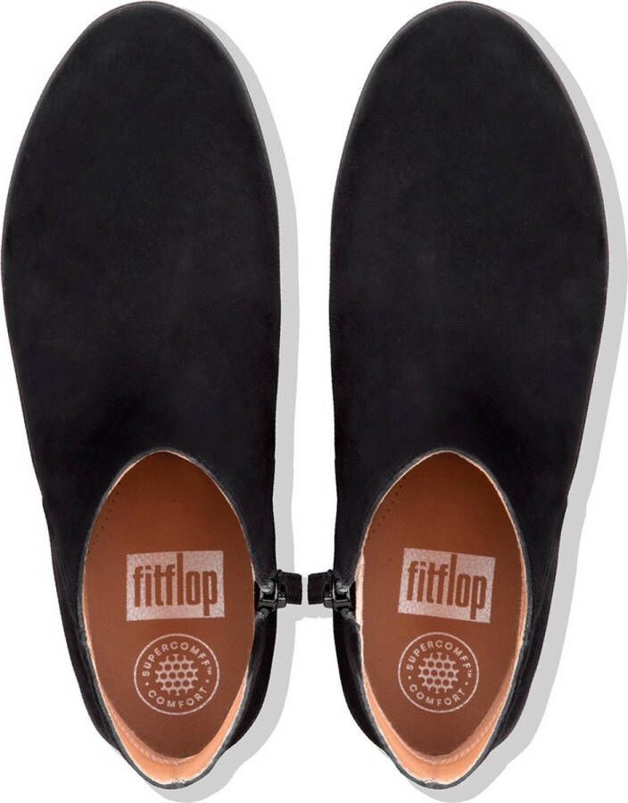 FitFlop Enkellaarsjes Zwart Suede 189217