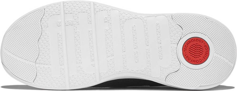 FitFlop Super-Q Knit Slip-On Laced Sneakers ZWART