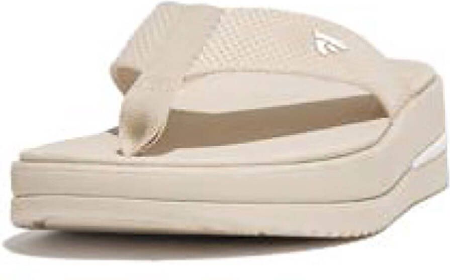 FitFlop Surff Two-Tone Webbing Toe-Post Sandals BEIGE