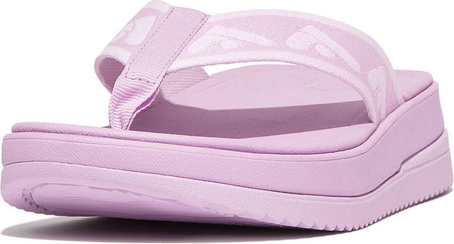 Fitflop Teenslippers SURFF WEBBING TOE sleehak zomerschoen slippers met microwobbleboard