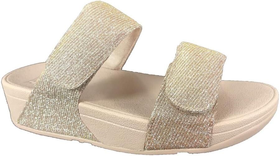 FitFlop TM SLIPPER LULU ADJUSTABLE SHIMMERLUX SLIDES