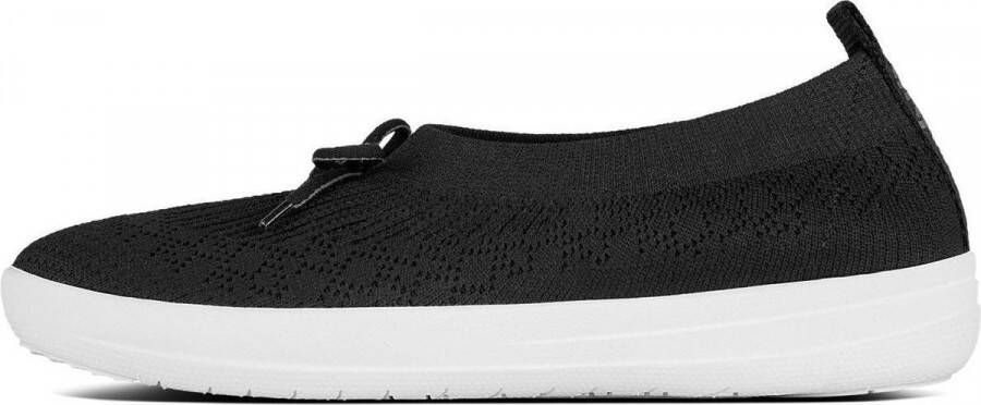 FitFlop ™ Uberknit Slip-On Ballerina With Bow Poly nylon Black