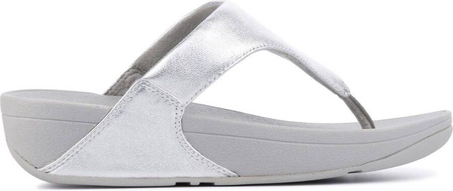 FitFlop ™ Vrouwen Leren 80005056 Teenslipper Lulu Toe Leather Zilver - Foto 2