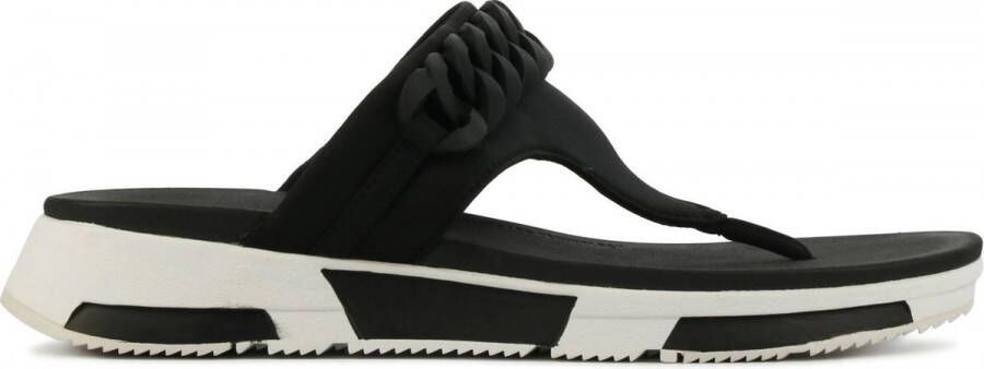FitFlop ™ Vrouwen Textiel 80005056 Teenslipper Heda sport toe Zwart