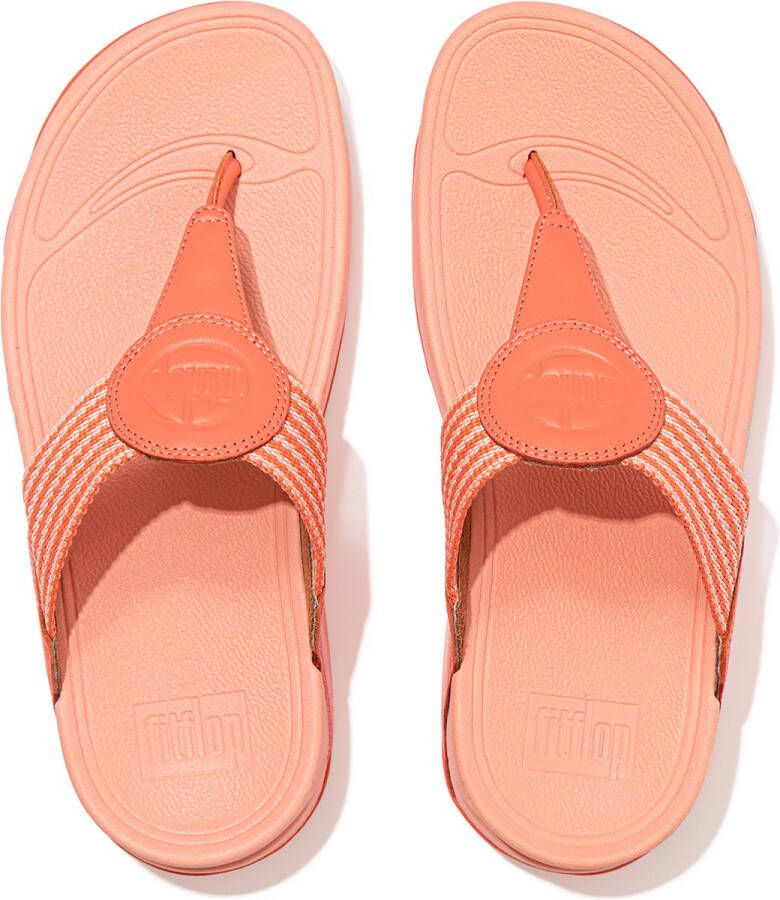 FitFlop Walkstar Wide Fit Multi-Tone Webbing ROSE