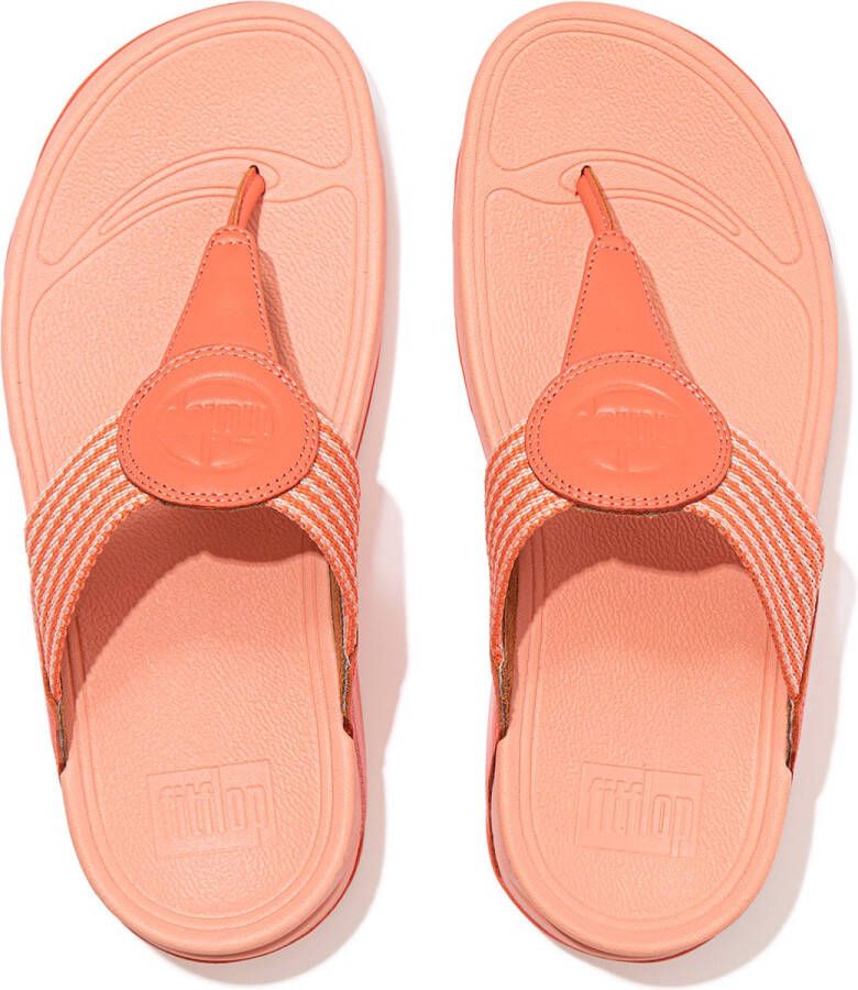 FitFlop Walkstar Wide Fit Multi-Tone Webbing ROSE