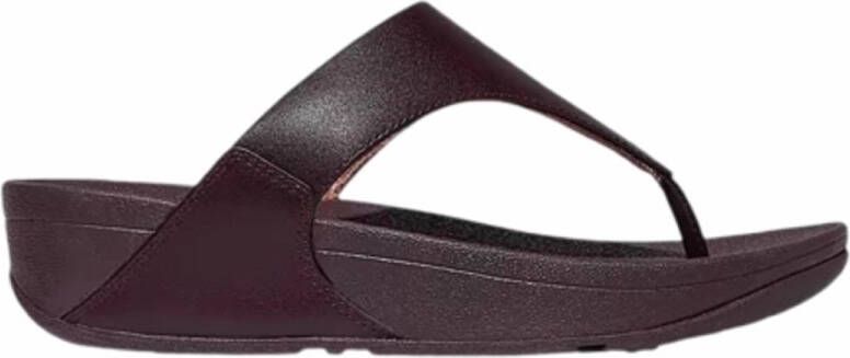 FitFlop Women Lulu Leather Toepost Plumberry