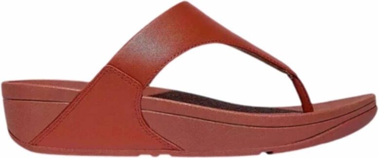 FitFlop Women Lulu Leather Toepost Terracotta