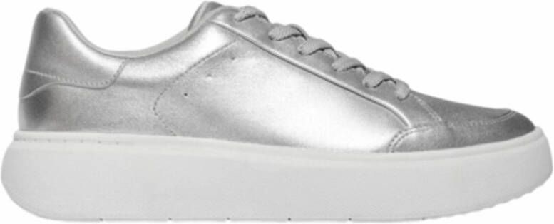 FitFlop Women RTG Metalli Leather Sneakers Silver