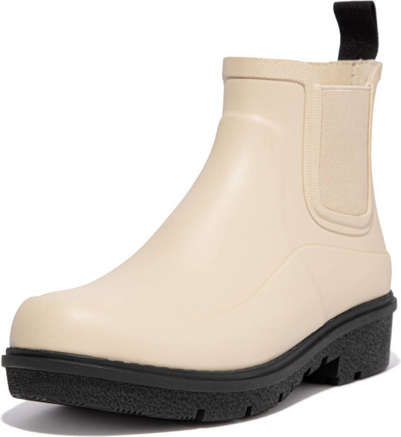 FitFlop Wonderwelly Contrast-Sole Chelsea Boots CRÈME