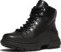 FitFlop Wylder Lace Up Boot Leather ZWART - Thumbnail 1