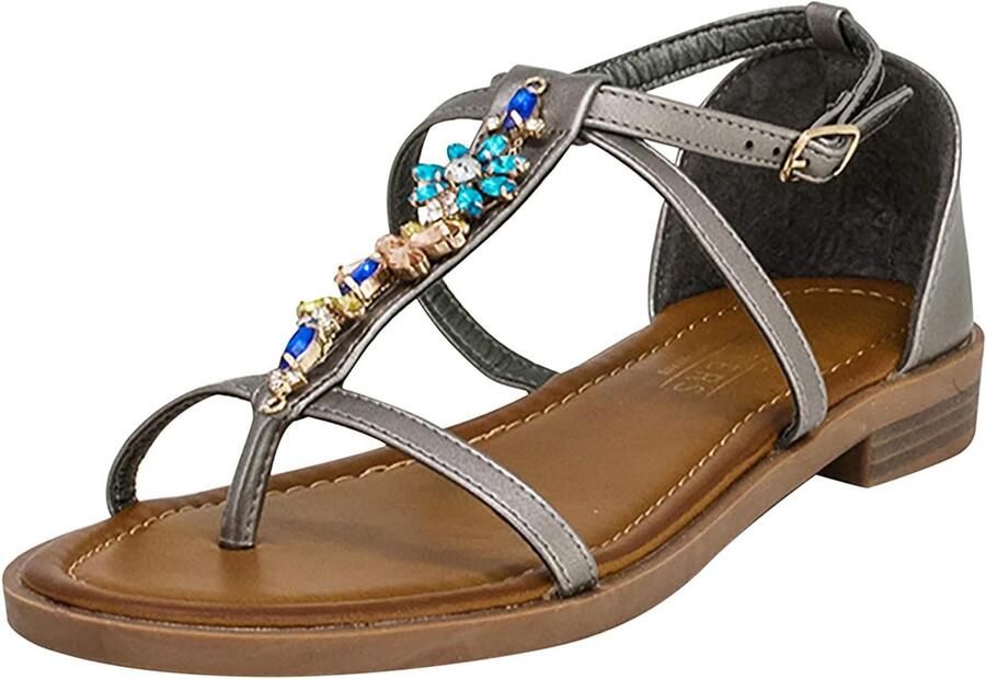 Fitters Footwear That Fits Mona Sandalen Dames met Strass & Plus Size Maten