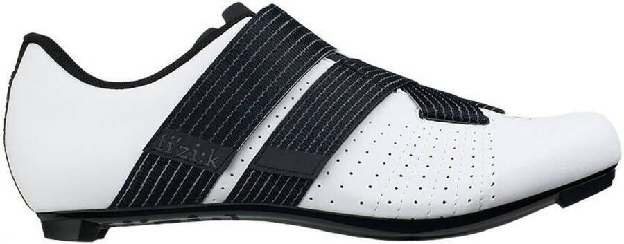 Fi'zi:k Rennrad-Fahrradschuhe Tempo Powerstrap R5 weiß schwarz