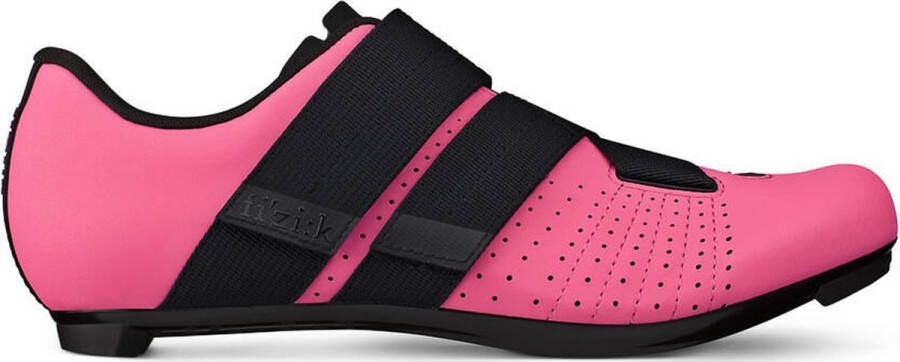 Fizik Rennrad-Fahrradschuhe Tempo Powerstrap R5 pink schwarz