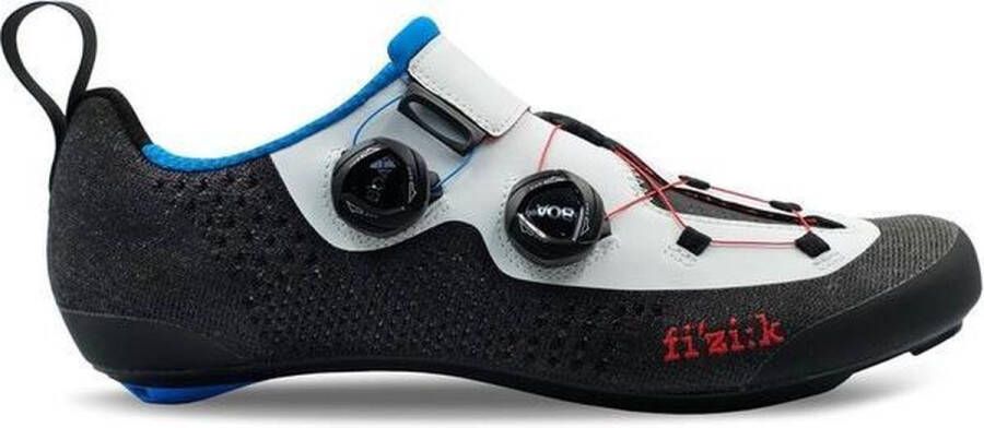 Fizik Transiro Infinito R1 Knit Triathlon Schoenen wit zwart Schoen