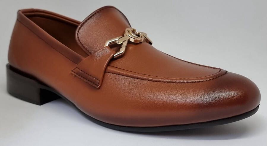 Hitman Schoenen FLEX Heren Instappers Heren Loafers Mustard Echt Leer