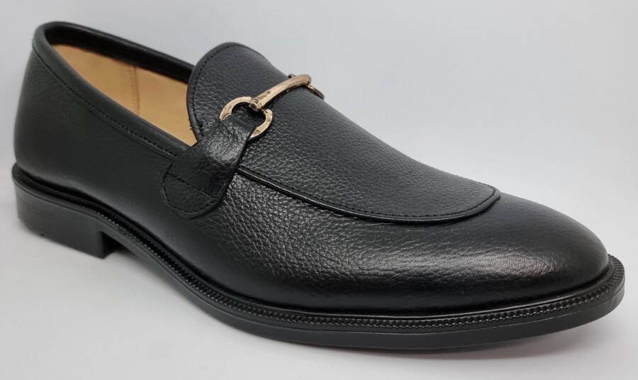 Hitman Schoenen FLEX Heren Instappers Heren Loafers Zwart Echt Leer