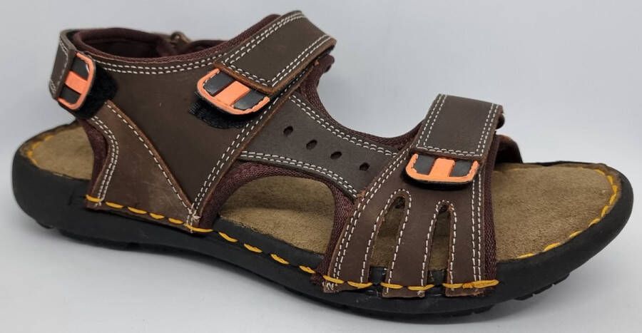 Flick Sandalen Wandelsandalen Echt Leer Bruin