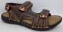 Hitman Schoenen FLICK Heren Sandalen Wandelsandalen Echt Leer Nog 4 andere kleuren Bruin - Thumbnail 8