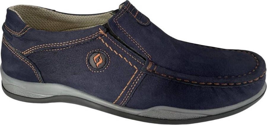 Online Express Schoenen Mannenschoenen Loafers Casual comfort heren instapper Hand made 220 Echt leer Blauw