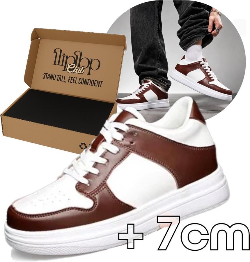 Flipflop Club Verhogende Schoenen Heren + Elevator Sneakers Mannen Lengte Verhogende Sneakers Onzichtbare Verhoging Casual Heren Schoenen
