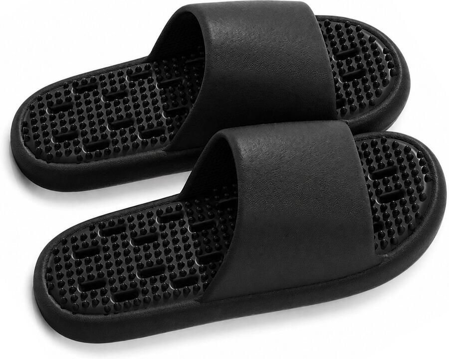 FLITI Badkamer Slippers Stil EVA Antislip Ade d voor Binnen & Douche nen & Zwart 36 37 1 paar