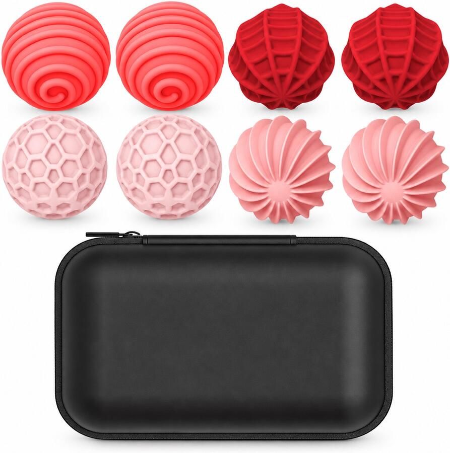 FLITI Siliconen magnetische fidgetballen voor stressverlichting voor bureau en ontspanning sensorisch fidgetspeelgoed voor volwassenen en tieners groen 8 stuks