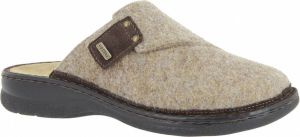 Florett model Henry Bruin Luxe vilt herenpantoffel met uitneembaar voetbed