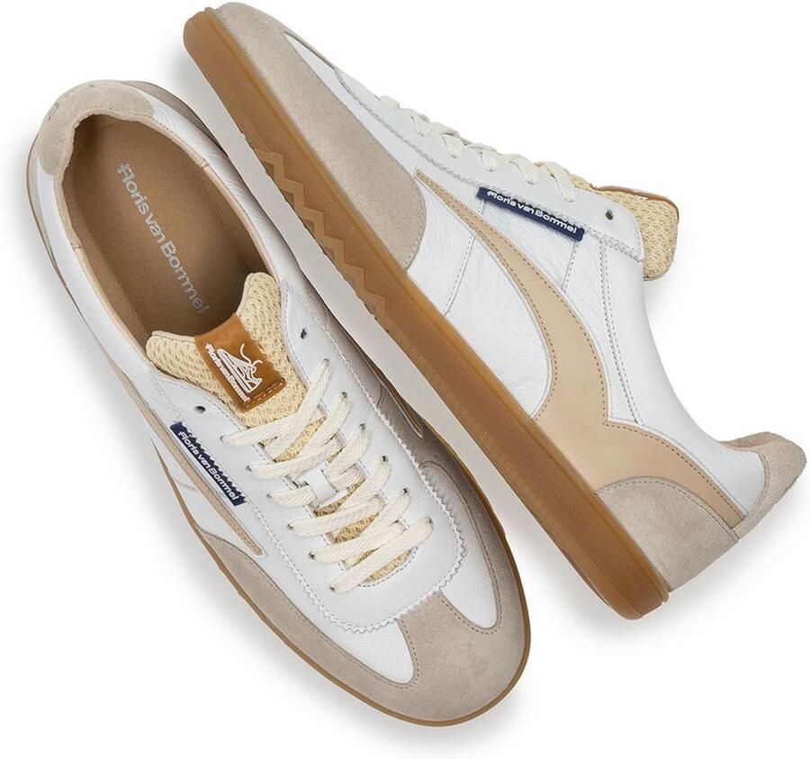 Floris van B ommel sneaker SFM.10224.60.08 wit beige