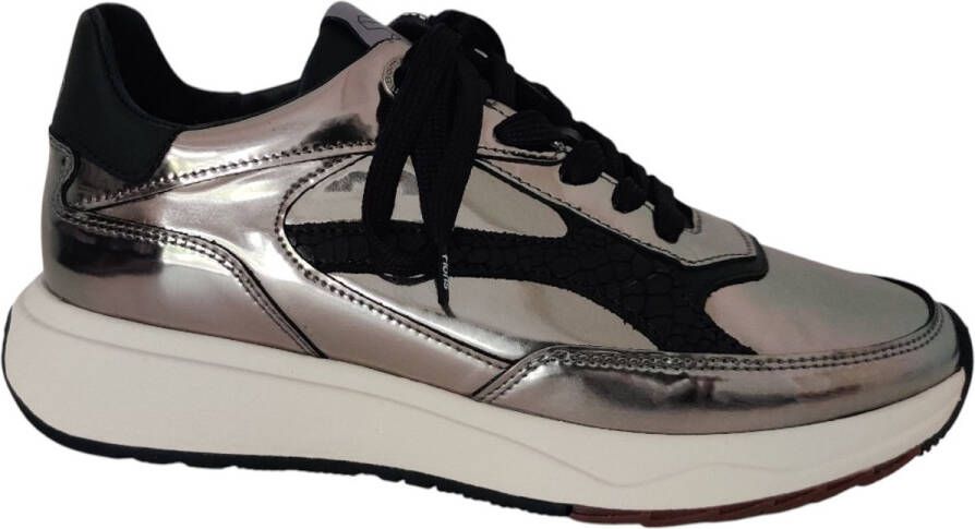 FLORIS VAN BOMMEL Lage Sneakers Dames Sfw-10138 Suvi Maat: 42 Materiaal: Leer Kleur: Zilverkleurig - Foto 7