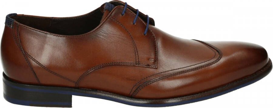 Floris van Bommel DE STIJLER 07.00 Volwassenen Heren veterschoenNette herenschoenen Cognac - Foto 3