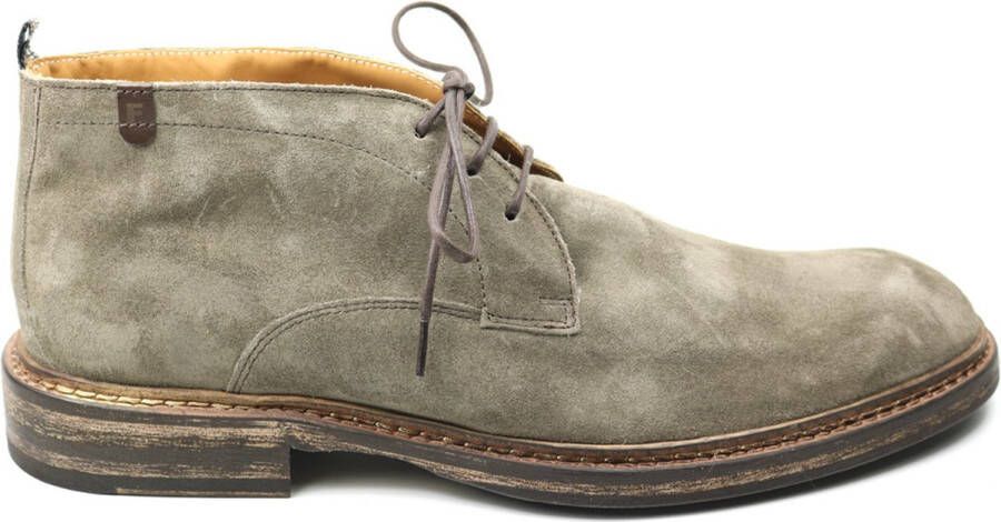 Floris van bommel 50134 De Moker 01.01 Taupe H-Wijdte Veter boots