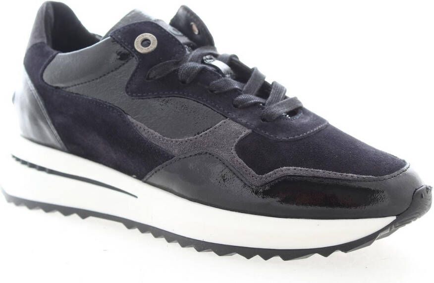 Floris van Bommel 85351 Lage sneakers Leren Sneaker Dames Zwart