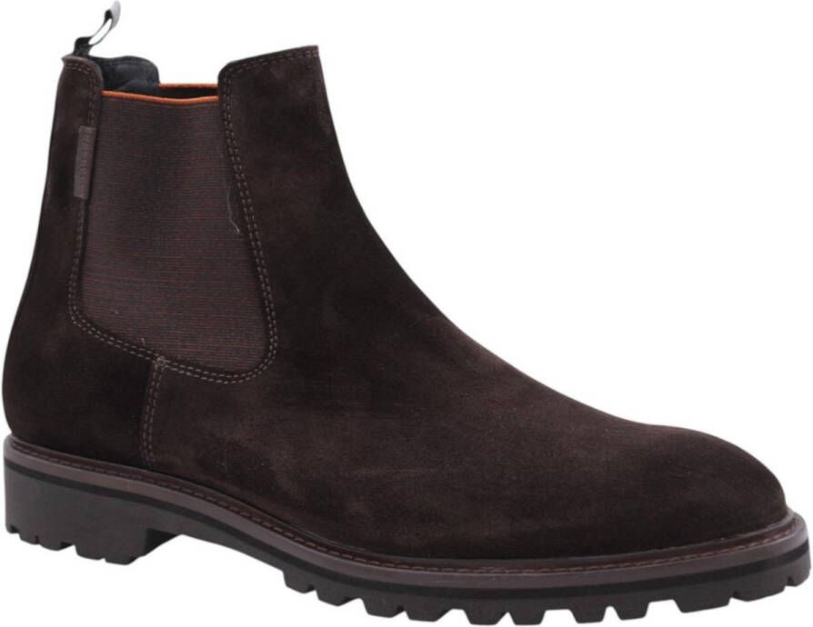 FLORIS VAN BOMMEL Chelsea Boots Heren Sfm-60018 Sturdi Maat: 42⅔ Materiaal: Suède Kleur: Bruin - Foto 2