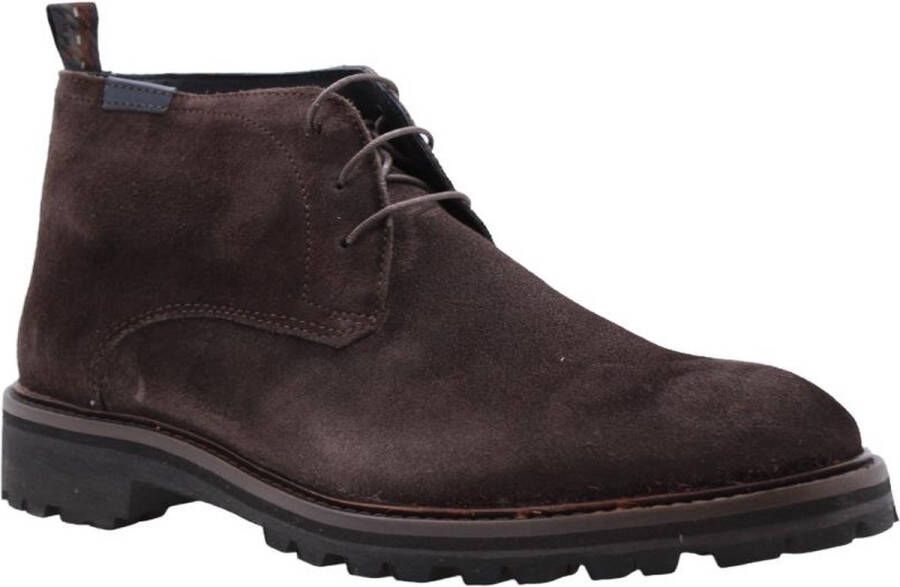 Floris van Floris van Bommel van Floris van Bommel Veterboots Heren Boots Laarzen Herenschoenen Suède SFM-50085 Cognac - Foto 18