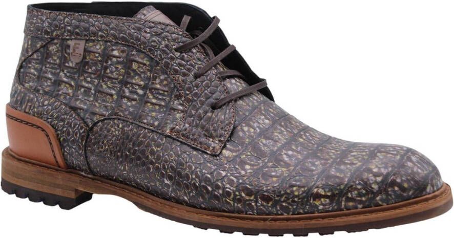 FLORIS VAN BOMMEL Lage Sneakers Heren Sfm-10248 De Gripper Maat: 43⅓ Materiaal: Suède Kleur: Groen - Foto 14