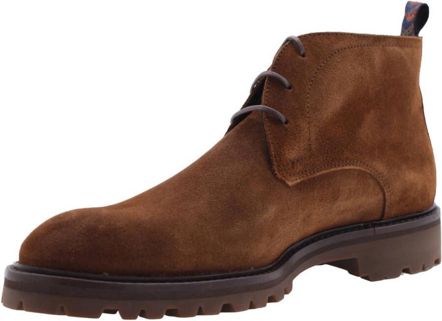 Floris van Floris van Bommel van Floris van Bommel Veterboots Heren Boots Laarzen Herenschoenen Suède SFM-50085 Cognac - Foto 14