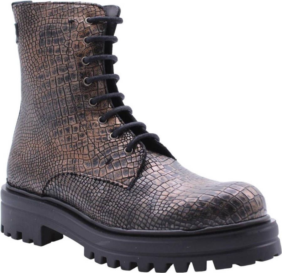 Floris van Bommel WONKI 04.13 Volwassenen VeterlaarzenHoge sneakersDames veterschoenenHalf-hoge schoenen Zwart - Foto 5